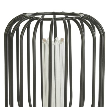 Searchlight Wire Mesh LED-Lampe - Ø 12 x 18,5 cm - E27 - 4,5W dimmbar - 2700K - schwarz