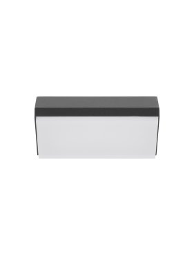 Nova Luce Zenon - Außenwandleuchte - 18 x 9 x 7,5 cm - 10W LED inkl. - IP65 - dunkel anthrazit