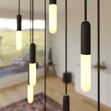 Creative Cables - Hängeleuchte 8L - 67,5 x 130 cm - schwarz