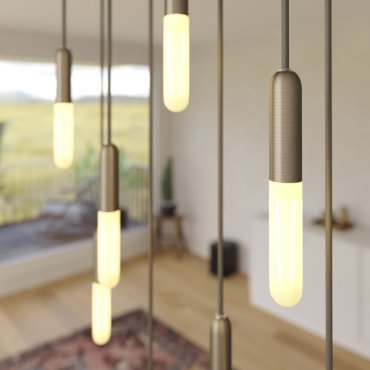 Creative Cables - Hängeleuchte 8L - 67,5 x 130 cm - weiß