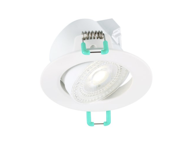Sylvania Start Eco Spot - Einbaustrahler - Ø 87 mm, 74 mm Einbaugröße - 5,5 W dimmbare LED inkl - IP44 - 4000K - weiß
