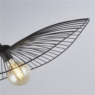 Searchlight Wave - Pendelleuchte - 53 x 71 x 120 cm - schwarz