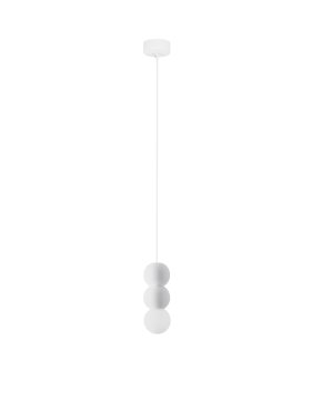 Nova Luce Zero - Hängelampe - Ø 8 x 115 cm - sand weiß