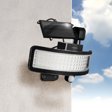 Century Italia Girasole - Solarprojektor - 28,5 x 15,5 x 18,2 cm - 7W LED inkl. - IP65 - schwarz