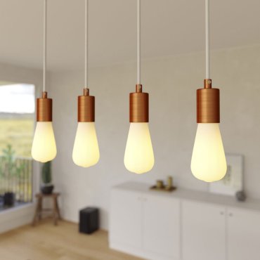 Creative Cables - Hängeleuchte 4L - 67,5 x 120 cm - weiß