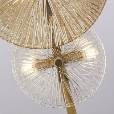 Searchlight Wagon - Stehlampe - Ø 30 x 151 cm - gold und bernstein