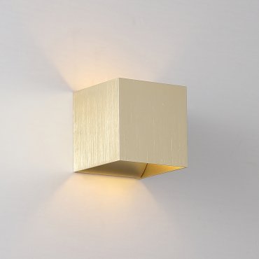 Searchlight Cube - Wandleuchte - 9,7 x 9,7 x 9,7 cm - gold