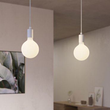 Creative Cables - Hängeleuchte 2L - 67,5 x 120 cm - weiß