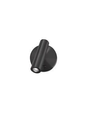 Nova Luce Laredo - wandleuchte mit schalter - 9 x 11 x 11 cm - 3W LED inkl. - schwarz