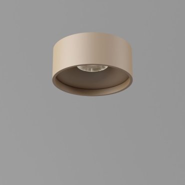 Artdelight Oran - Deckenleuchte - Ø 12 x 5 cm - 10W dimmbare LED inkl. - IP54 - Champagner