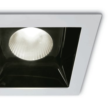 ONE Light Shop Square Boxes - Einbaustrahler - 140 x 140 mm, 130 x 130 mm Einbaumaß - 30W LED inkl. - weiß - weiße Lichtfarbe