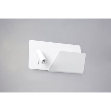 Faro Suau Right - Wandleuchte mit Schalter und USB-Anschluss - 28 x 12 x 15,5 cm - 3W LED inkl. - matt weiß