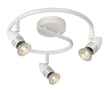 Lucide Caro 3 - Aufbaustrahler - Ø 31 x 13 cm - 3 x 5W LED inkl. - weiß