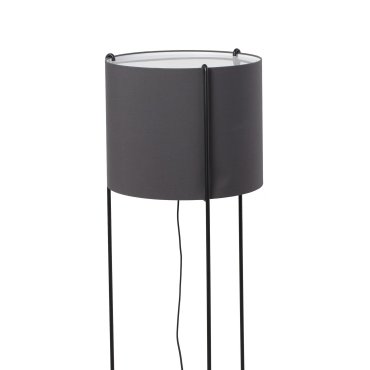 Faro Drum - Stehleuchte - 120 cm - schwarz und grau