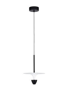 Nova Luce Luet - Hängelampe - Ø 26 x 180 cm - 11W LED inkl. - sand schwarz und weiß