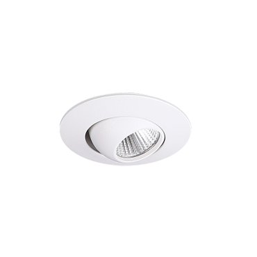 Maxlight Yuca Round Tilted - Einbaustrahler 1L - Ø 55 mm, Ø 45 mm Einbaumaß - inkl. 3W LED - weiß