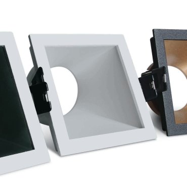 ONE Light Asymmetric Chill Out - Einbaustrahler - 84 x 84 mm, 76 x 76 mm Einbaumaß - weiß