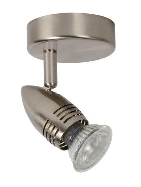 Lucide Caro 1 - Aufbaustrahler - 9 x 13 x 9 cm - 5W LED inkl. - Chrom satiniert