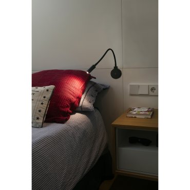 Faro Pixie - Wandleuchte mit Schalter - 8 x 3 x 39 cm - 2W LED inkl. - mattschwarz