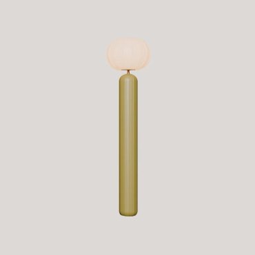 New Garden Rachel 145 - Aufladbare Solar- und Akku-Stehleuchte mit Fernbedienung - Ø 36 x 143 cm -  5W LED inkl. – IP65 – olivgrün – 3000K