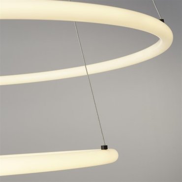 Searchlight Revolve - Pendelleuchte - Ø 59 x 150 cm - 28W dimmbare LED inkl - schwarz und opal