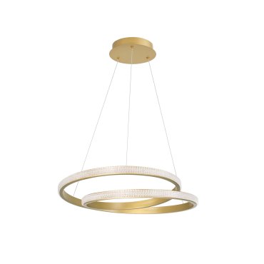 Nova Luce Grania - Pendelleuchte - Ø 55 x 120 cm - 25W dimmbare LED inkl - matt gold