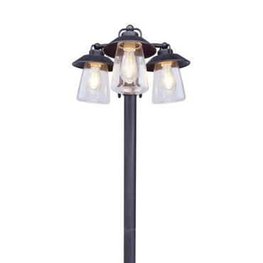 Lutec Cate - Gartenpfosten - 43 x 43 x 190 cm - IP44 - antikschwarz