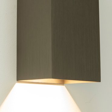 Artdelight Dante XL - Wandleuchte - 9 x 10 x 24 cm - hellbronze
