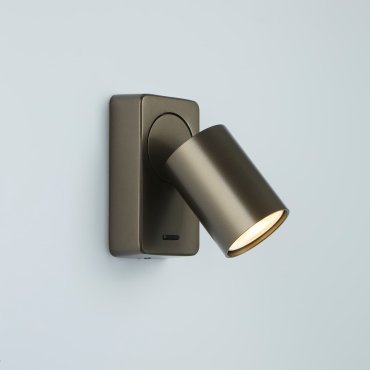 Projectlight Phoebe - Wandaufbaustrahler mit Schalter - 12 x 7 x 11 cm - bronzefarben