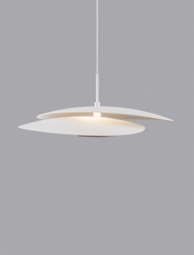 Nova Luce Olea - Hängelampe - 35 x 190 x 32 cm - 16W dimmbar LED inkl. - Sand weiß