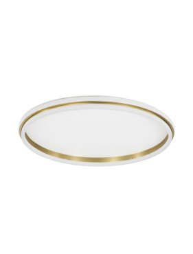 Nova Luce Willow - deckenleuchte - Ø 60 x 6 cm - 52W LED inkl. - gold