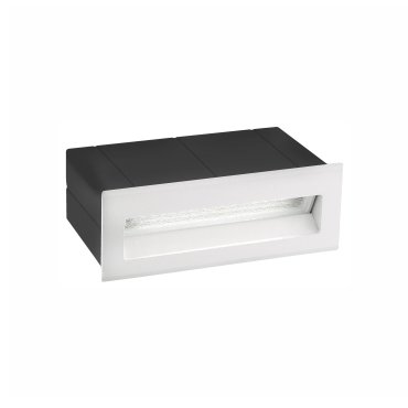 Nova Luce Krypton - Wandeinbauleuchte - 13,5 x 8 x 5,5 cm - 3W LED inkl. - IP54 - weiß