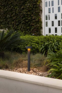 Faro Espot – gartenlampe – Ø 16 x 60 cm – 9W LED inkl. – IP65 – dunkelgrau