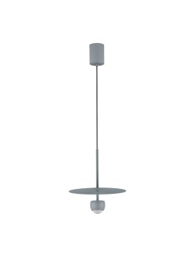 Nova Luce Edem - Hängelampe - Ø 30 x 217 cm - 8W LED inkl. - Bläulich Grau