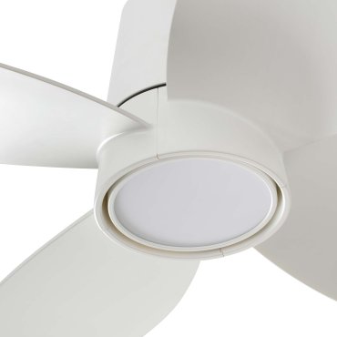 Faro Klover S Tuya Smart - intelligenter deckenventilator mit licht und Fernbedienung - Ø 80 x 22,3 cm - matt weiß