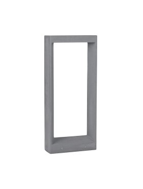 Nova Luce Cairo - Gartenpfosten - 28 x 65 x 10 cm - 8W LED inkl. - IP65 - grau