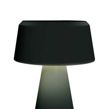 ONE Light Portable Trendy Light - wiederaufladbare Tischleuchte - Ø 15 x 22 cm - 3W dimmbare LED inkl - IP65 - schwarz