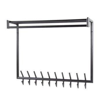 Vico Tubo - garderobe mit wandregal - 100 x 27 x 80 cm - matt dunkelgrau