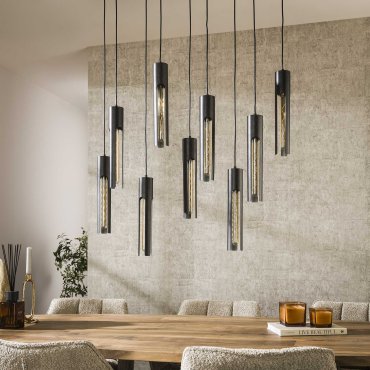Vico Tube - Pendelleuchte - 150 cm - schwarz