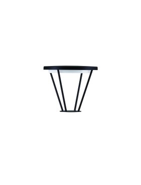 Nova Luce Virtus - Gartenpfosten - Ø 30 x 27 cm - 16W LED inkl. - IP65 - dunkel anthrazit