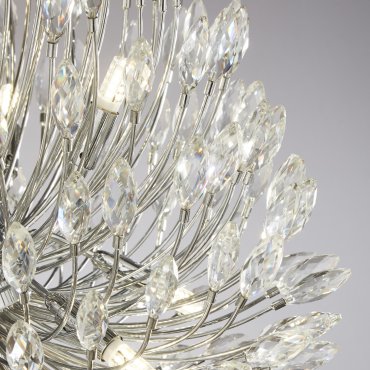 Searchlight Peacock - Pendelleuchte - Ø 51 x 286 cm - Chrom