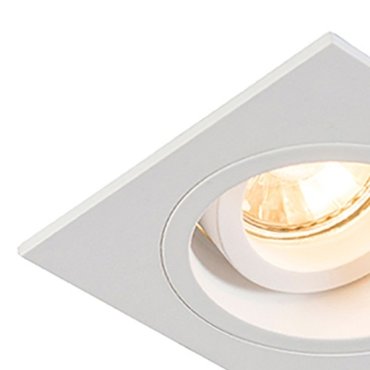 Zuma Line Chuck DL square - Einbaustrahler - 92 x 92 mm, Ø 80 mm Einbaumaß - weiß