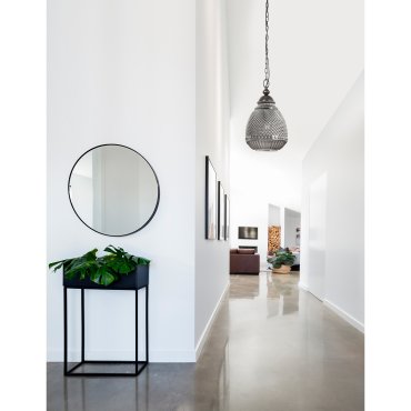 Nova Luce Toulon - Pendelleuchte - Ø 27 x 120 cm - grau
