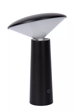 Lucide Jive - wiederaufladbare Außen-Tischleuchte - Ø 13,9 x 21,3 cm - 4W dimmbare LED inkl. - IP44 - schwarz