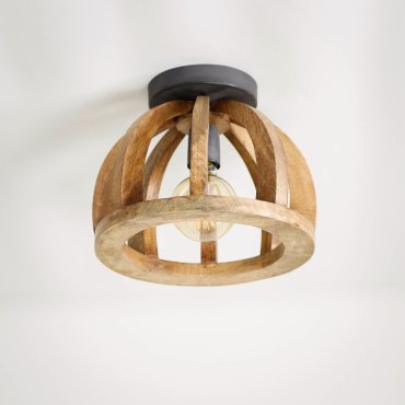 Vico Wooden Bars - Deckenleuchte - Ø 30 x 24 cm - Mangoholz