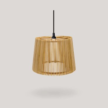 New Garden Okinawa 40 - Hängelampe - Ø 39 x 28 cm - IP44 - braun