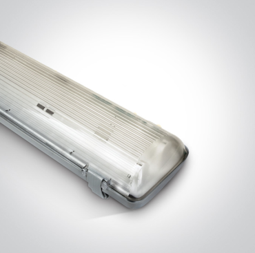 ONE Light Range für T8 LED-Röhren - 126,5 x 8 x 11cm - IP65 - grau