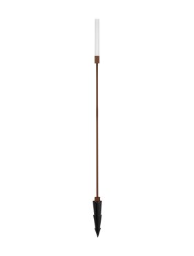 Nova Luce Slot - Gartenpfosten - Ø 2,5 x 100 cm - 4W LED inkl. - IP65 - corten