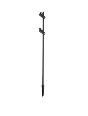 Nova Luce Darma - Gartenpfosten -Ø 10,5 x 122 cm - 13W LED inkl. - IP65 - Sand schwarz