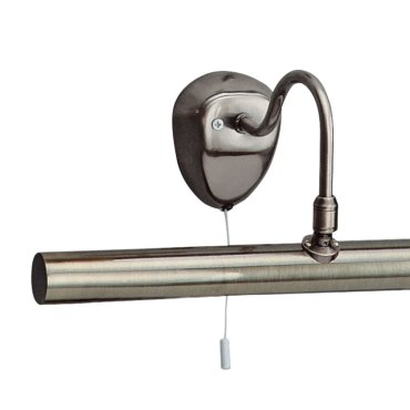 Searchlight Picture Lights - Wandleuchte mit Zugschalter - 36 x 13 cm - Messing antik